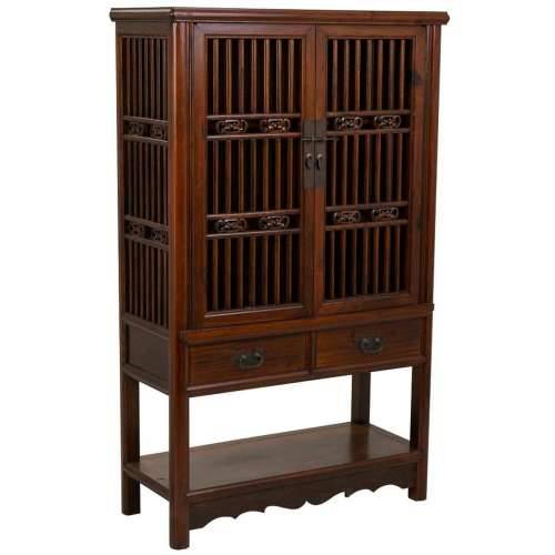 Ormarić Alexandra House Living Smeđa Drvo Brijestovina 40 x 155 x 95 cm Cijena