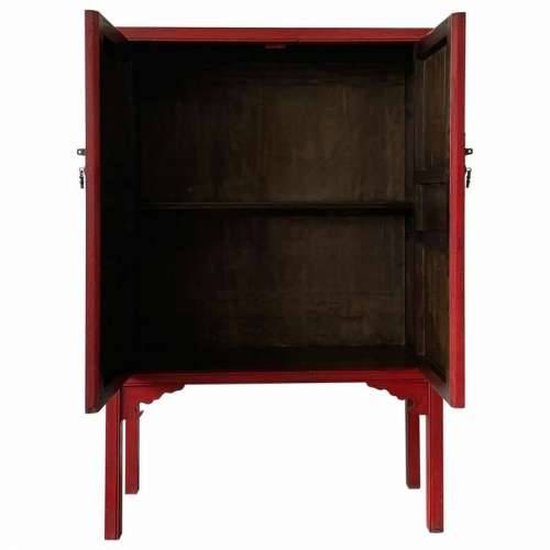 Ormarić Alexandra House Living Crvena Drvo Brijestovina 40 x 150 x 100 cm Cijena