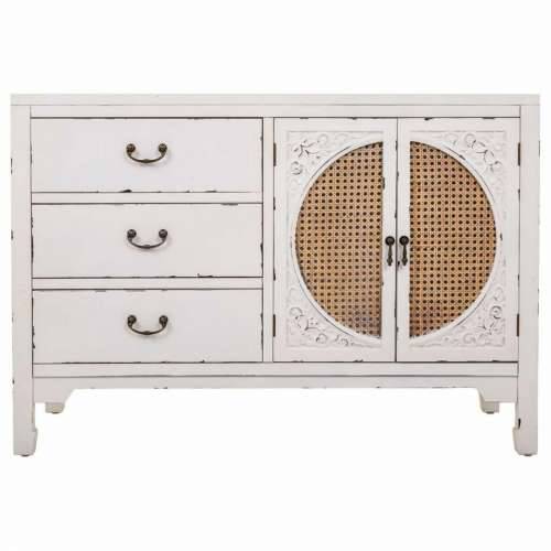 Ormarić za hodnik Alexandra House Living Bijela Ratan Jelovina 36 x 73 x 106 cm Cijena