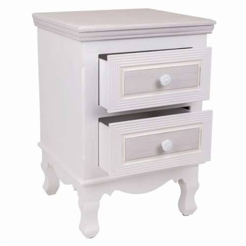 Noćni ormarić Alexandra House Living Bijela 33 x 53 x 37 cm Cijena