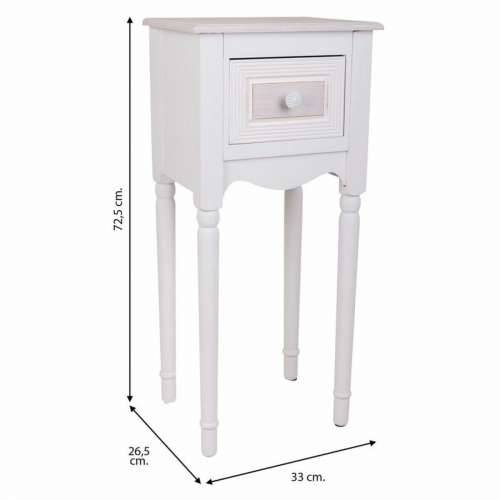 Noćni ormarić Alexandra House Living Bijela 26 x 72 x 33 cm Cijena