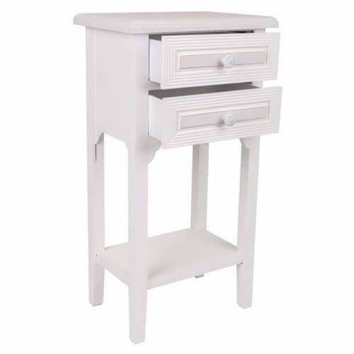 Noćni ormarić Alexandra House Living Bijela 26 x 69 x 37 cm Cijena