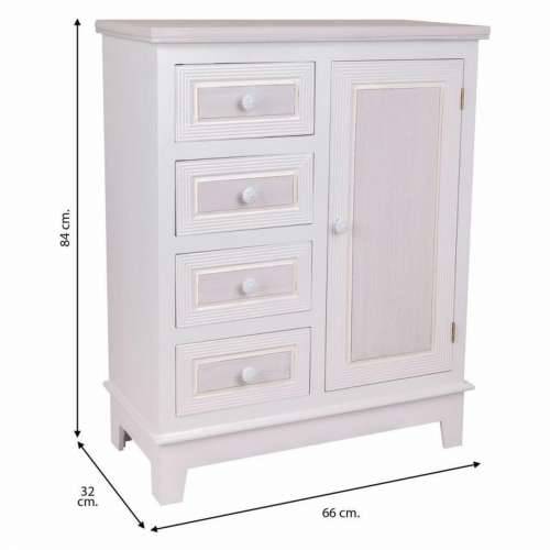 Ormarić s ladice Alexandra House Living Bijela 32 x 84 x 66 cm Cijena