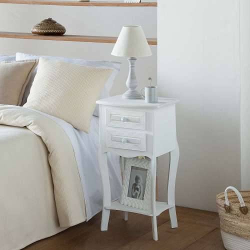 Noćni ormarić Alexandra House Living Bijela 31 x 71 x 38 cm Cijena