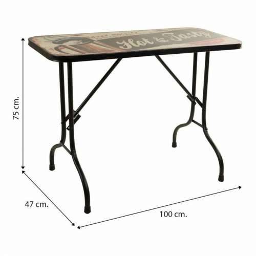 Stol Alexandra House Living Crna 45 x 75 x 100 cm Cijena