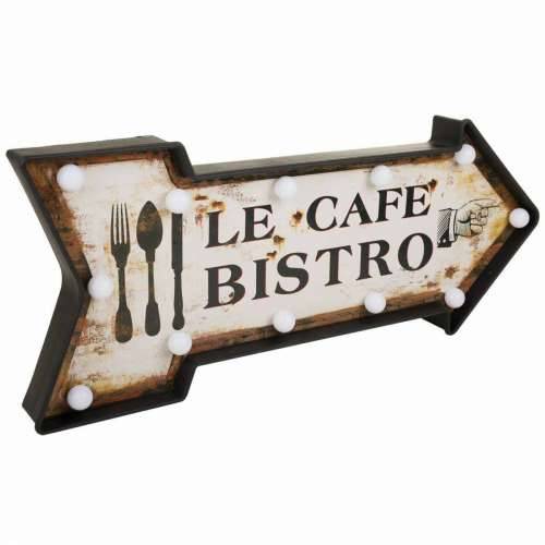 Okvir za Zidne Mrežne Utičnice Alexandra House Living Le Cafe Bistro Bijela Željezo 27 x 5 x 65 cm Osvjetljenje Cijena