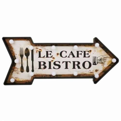 Okvir za Zidne Mrežne Utičnice Alexandra House Living Le Cafe Bistro Bijela Željezo 27 x 5 x 65 cm Osvjetljenje Cijena