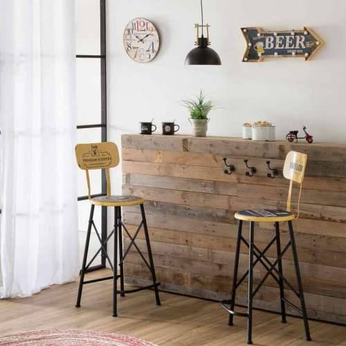 Okvir za Zidne Mrežne Utičnice Alexandra House Living Beer Plava Željezo 27 x 5 x 65 cm Osvjetljenje Cijena