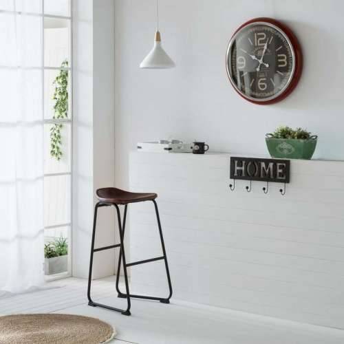 Zidni sat Alexandra House Living Crvena Željezo Drvo MDF 62 x 6 x 62 cm Cijena