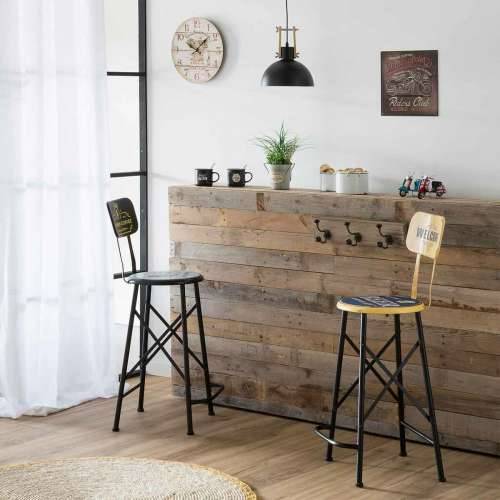 Tabure Alexandra House Living Crna Željezo 40 x 100 x 46 cm Cijena