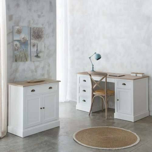 Stolni ukras Alexandra House Living Bijela Prirodno Drvo Manga 19 x 3 x 38 cm Cijena