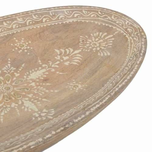 Stolni ukras Alexandra House Living Bijela Prirodno Drvo Manga 19 x 3 x 38 cm Cijena