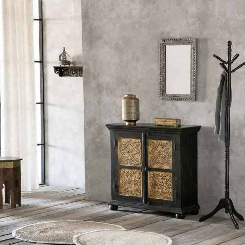 Zidno ogledalo Alexandra House Living Bijela Smeđa 1 x 62 x 42 cm Pravokutno Cijena
