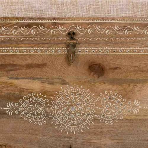 Stolac Alexandra House Living Bijela Prirodno Drvo Manga Drvo MDF 40 x 47 x 72 cm Cijena