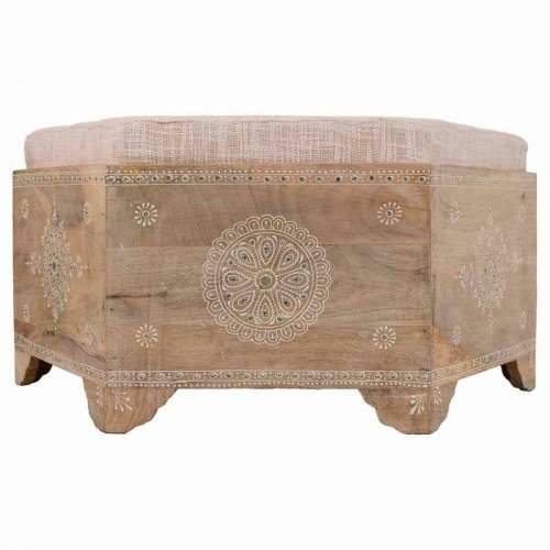 Stolac Alexandra House Living Bijela Prirodno Drvo Manga Drvo MDF 60 x 29 x 70 cm Cijena