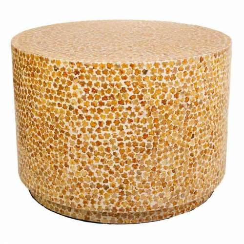 Stolić za dnevni boravak Alexandra House Living Rumena Sedef Drvo MDF 65 x 46 x 65 cm Cijena