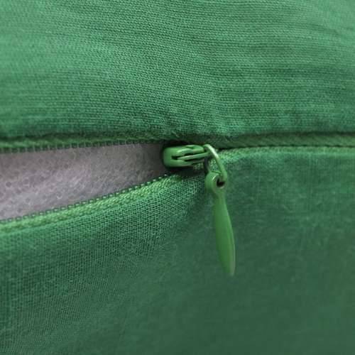 130922 4 Green Cushion Covers Cotton 40 x 40 cm Cijena