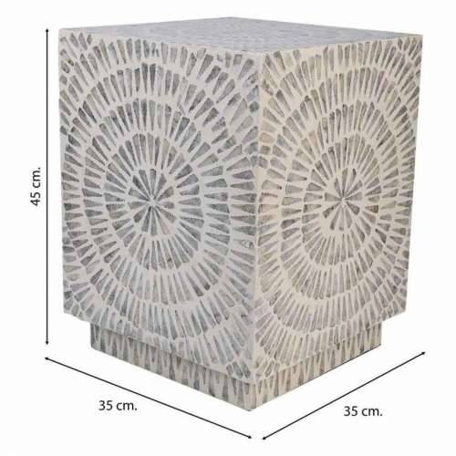 Tabure Alexandra House Living Siva Drvo MDF 35 x 45 x 35 cm Cijena