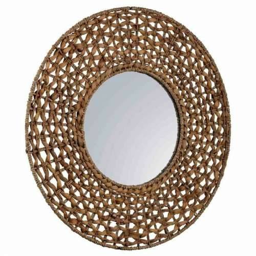 Zidno ogledalo Alexandra House Living Smeđa 3 x 61 x 61 cm krugovi Cijena