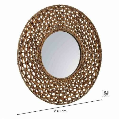 Zidno ogledalo Alexandra House Living Smeđa 3 x 61 x 61 cm krugovi Cijena