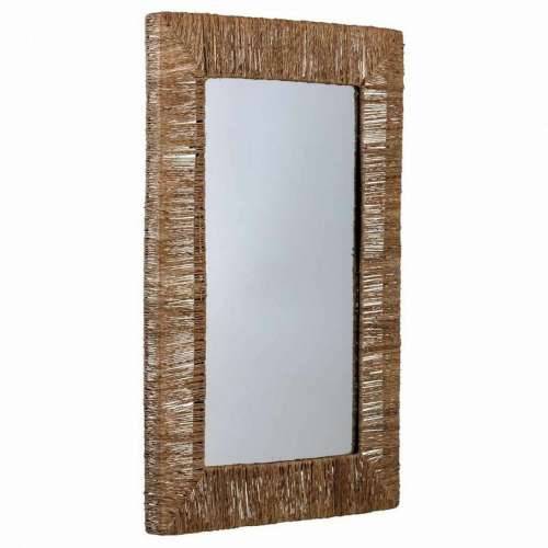 Zidno ogledalo Alexandra House Living Smeđa 3 x 61 x 91 cm Pravokutno Cijena