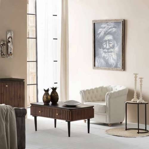 Stolić za dnevni boravak Alexandra House Living Smeđa Željezo Drvo Manga 60 x 45 x 100 cm Cijena
