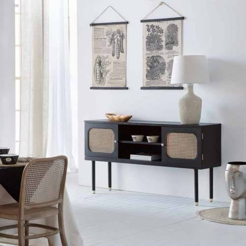 Ormarić za hodnik Alexandra House Living Crna borovina Drvo MDF 38 x 81 x 152 cm Cijena