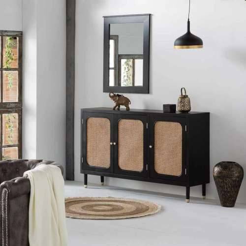 Ormarić za hodnik Alexandra House Living Crna borovina Drvo MDF 38 x 91 x 152 cm Cijena