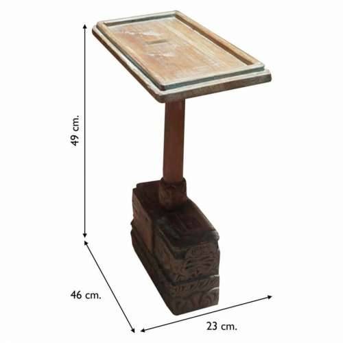 Pomoćni stolić Alexandra House Living Smeđa Reciklirano Drvo 23 x 49 x 46 cm Cijena