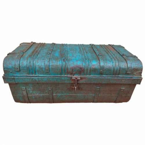 Dekorativni kofer Alexandra House Living Plava Željezo Obrtnički stil 36 x 19 x 66 cm Cijena