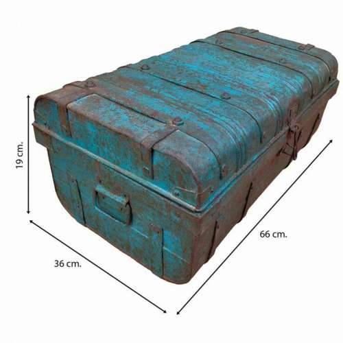 Dekorativni kofer Alexandra House Living Plava Željezo Obrtnički stil 36 x 19 x 66 cm Cijena