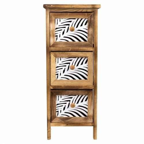 Ormarić s ladicama Alexandra House Living Smeđa Drvo Paulovnija 32 x 63 x 26 cm Cijena