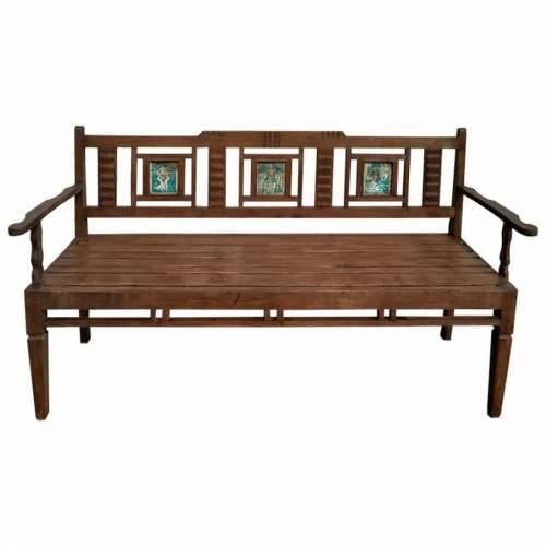 Klupa Alexandra House Living Smeđa Reciklirano Drvo 58 x 95 x 183 cm Cijena