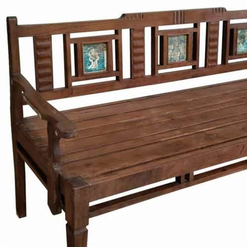 Klupa Alexandra House Living Smeđa Reciklirano Drvo 58 x 95 x 183 cm Cijena