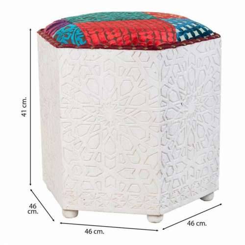 Tabure Alexandra House Living Bijela Drvo Manga 46 x 41 x 46 cm Cijena