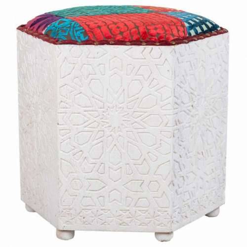 Tabure Alexandra House Living Bijela Drvo Manga 46 x 41 x 46 cm Cijena