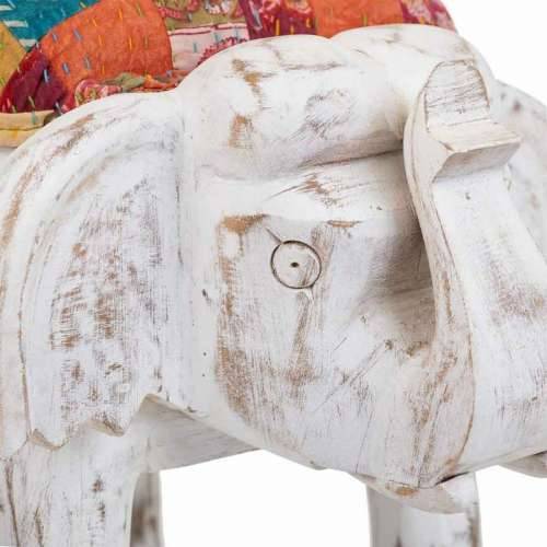 Tabure Alexandra House Living Bijela Drvo Manga Materijal 51 x 37 x 36 cm Slon Cijena