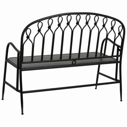 Klupa Alexandra House Living Crna Metal 56 x 98 x 118 cm Cijena