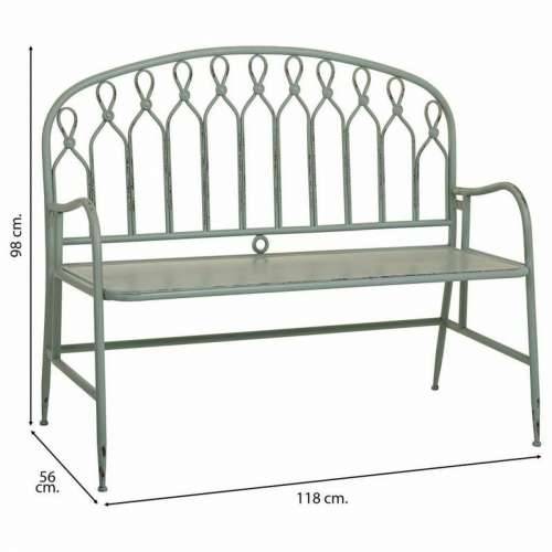 Klupa Alexandra House Living Zelena Metal 56 x 98 x 118 cm Cijena