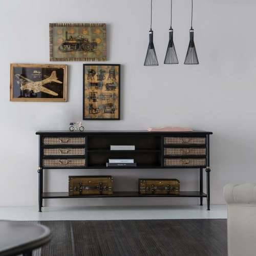 Ormarić za hodnik Alexandra House Living Smeđa Metal 45 x 80 x 180 cm Cijena