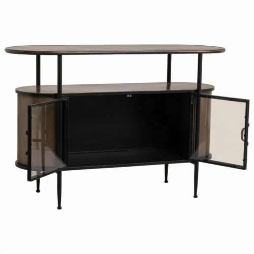 Ormarić za hodnik Alexandra House Living Smeđa Metal Staklo 42 x 80 x 121 cm Cijena