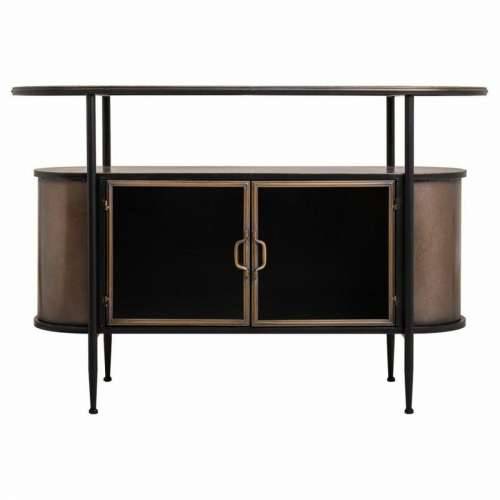 Ormarić za hodnik Alexandra House Living Smeđa Metal Staklo 42 x 80 x 121 cm Cijena