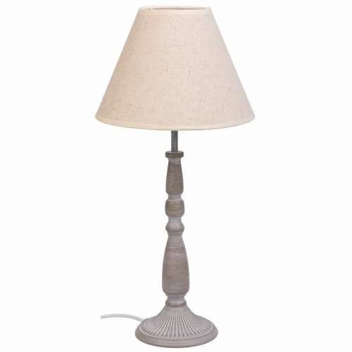 Stolna svjetiljka Alexandra House Living Bijela Siva Metal Tkanina 220-240 V 23 x 49 x 23 cm Cijena