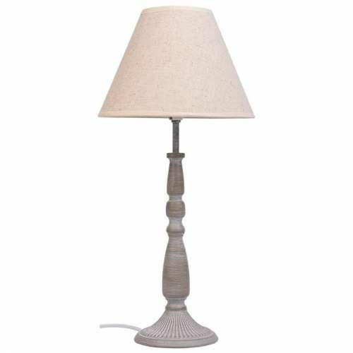 Stolna svjetiljka Alexandra House Living Bijela Siva Metal Tkanina 220-240 V 23 x 49 x 23 cm Cijena