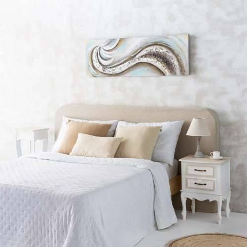 Stolna svjetiljka Alexandra House Living Bijela Siva Metal Tkanina 220-240 V 23 x 38 x 23 cm Cijena