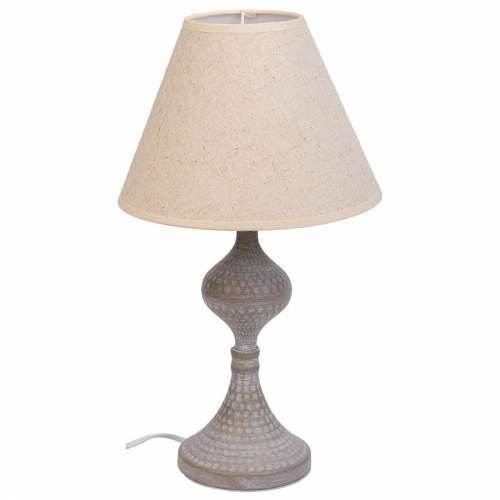 Stolna svjetiljka Alexandra House Living Bijela Siva Metal Tkanina 220-240 V 23 x 41 x 23 cm Cijena