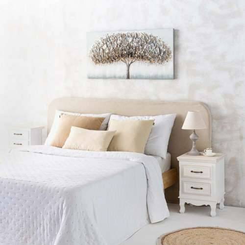 Stolna svjetiljka Alexandra House Living Bijela Siva Metal Tkanina 220-240 V 23 x 41 x 23 cm Cijena
