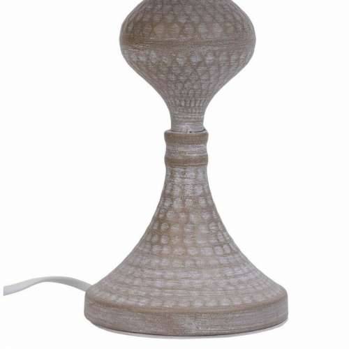Stolna svjetiljka Alexandra House Living Bijela Siva Metal Tkanina 220-240 V 23 x 41 x 23 cm Cijena