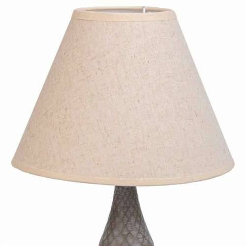 Stolna svjetiljka Alexandra House Living Bijela Siva Metal Tkanina 220-240 V 23 x 46 x 23 cm Cijena