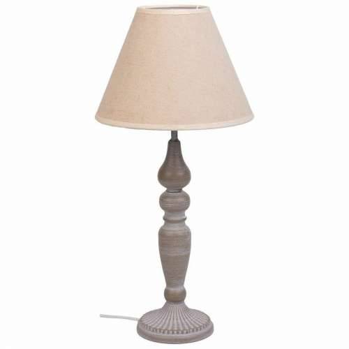 Stolna svjetiljka Alexandra House Living Bijela Siva Metal Tkanina 220-240 V 23 x 46 x 23 cm Cijena